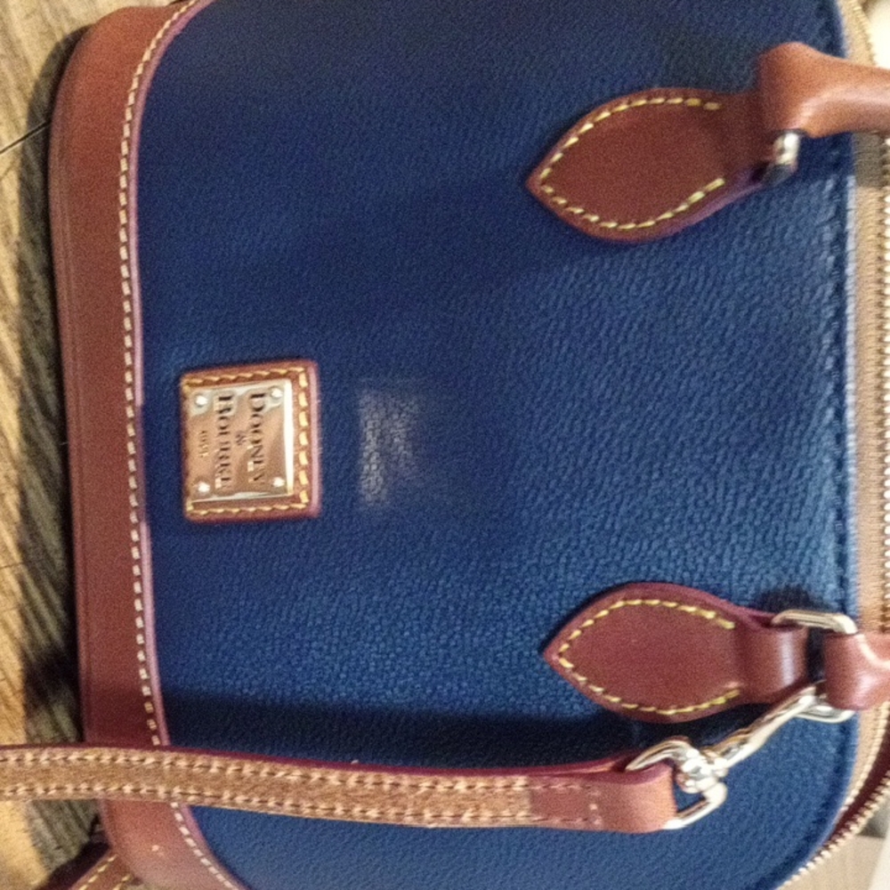 Dooney & Bourke Blue an Brown Bag